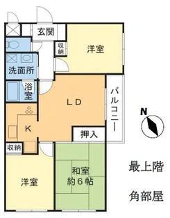 田園マンション鮫洲【3階】の間取り
