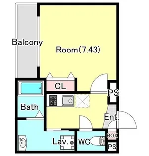 1Kの間取り画像