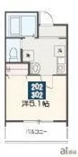 埼玉県新座市野火止6【アパート】の間取り