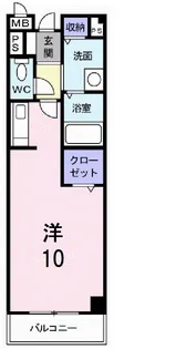 プレーヌ参番館【1階】の間取り