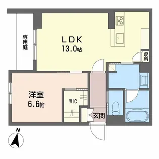 CoeurMaison内方【1階】の間取り