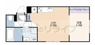 タスキsmart大塚【1階】の間取り