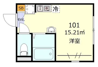 グラシア本蓮沼【1階】の間取り