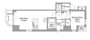 コンフォリア・リヴ関内【3階】の間取り