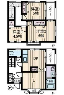 神奈川県横浜市都筑区荏田南4【一戸建】の間取り