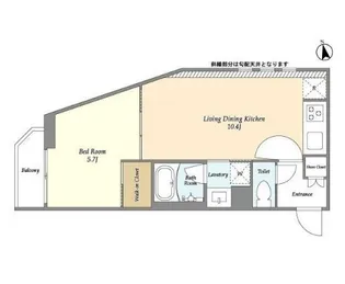 ウェルスクエアイズム白金台【1階】の間取り