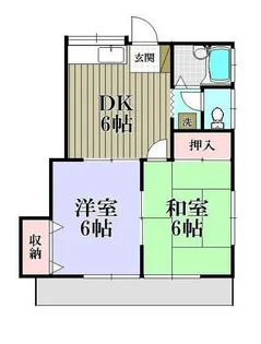 メゾン芝山B【2階】の間取り