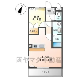 ルミエールユウ【1階】の間取り