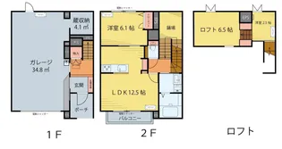 ソレアード南鍛冶町の間取り