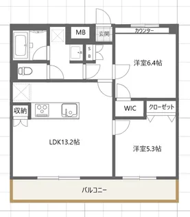 エクセル成城【3階】の間取り