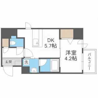 大阪府大阪市中央区玉造1【マンション】の間取り
