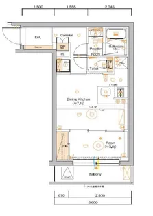 東京都江東区永代2【マンション】の間取り