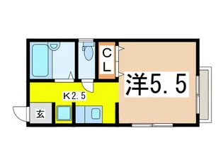 マ・メゾンミュー【1階】の間取り