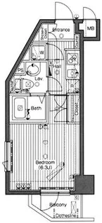 グランド・ガーラ南麻布【9階】の間取り
