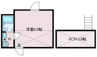 ソレイユ東向島【3階】の間取り