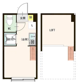 東京都品川区大井6【アパート】の間取り