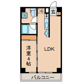 コリドールベルエア【4階】の間取り