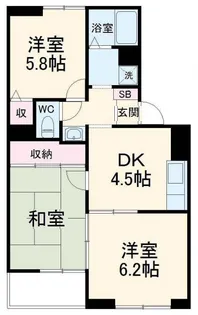 クリスタル岩槻【1階】の間取り