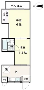 サンライズ野江【4階】の間取り