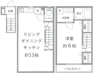 サザンクロス板橋【2階】の間取り
