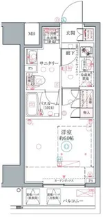 クレヴィスタ横浜関内2【4階】の間取り