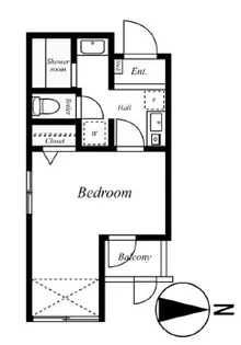 プレール東麻布【1階】の間取り