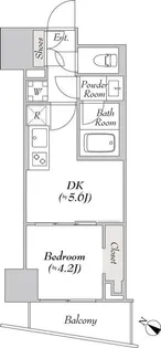 ルミーク北品川【3階】の間取り