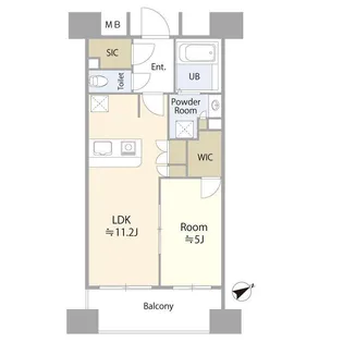 東京都中央区湊1【マンション】の間取り