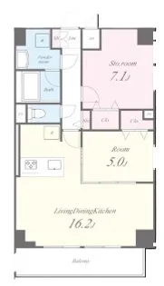 第一辻ビル【7階】の間取り