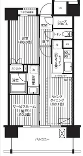 イニシア蒲田【7階】の間取り