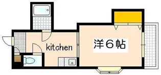 タウン己斐西【3階】の間取り
