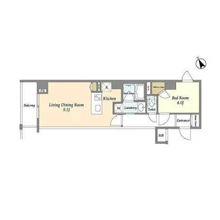 ディームス初台II【3階】の間取り