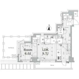 メイクス池上ルーチェ【6階】の間取り
