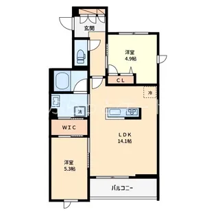 Joanna【3階】の間取り