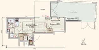セリュークス東高円寺【1階】の間取り