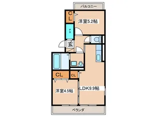 アビ-ロ-ド巽東の間取り