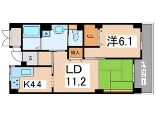 ベルデ石きり【3階】の間取り