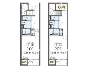 レオネクスト中【2階】の間取り