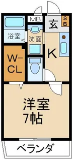 ビラージュドゥカルム【2階】の間取り