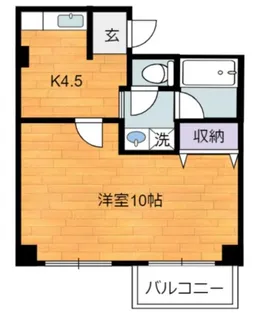 人宿町コーポラス【4階】の間取り