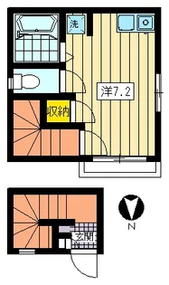 奥原ハイツ【2階】の間取り