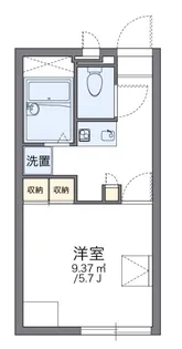 HSI RIVER【1階】の間取り