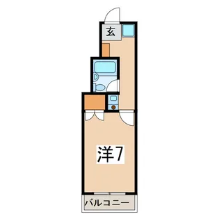 スタジオーネ会津若松【3階】の間取り