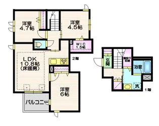 (仮称)山王1丁目メゾン【2階】の間取り