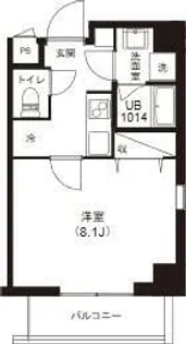 レピュア両国レジデンス【4階】の間取り
