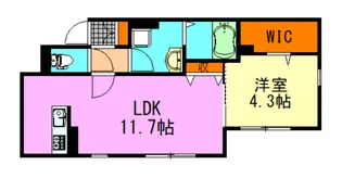 仮称)中央区宮崎町計画【1階】の間取り