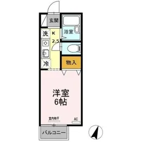 ドルフ北烏山B棟【1階】の間取り