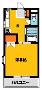 アパートパルテンツァ【2階】の間取り