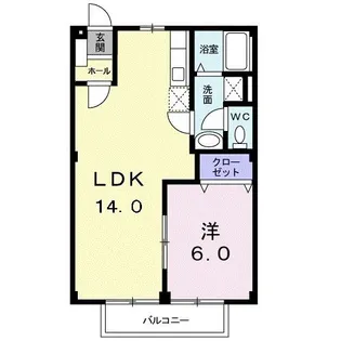 セ・パルフェHINO【2階】の間取り