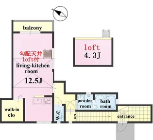 Woody House ウッディーハウス 東瑞江2丁目【2階】の間取り
